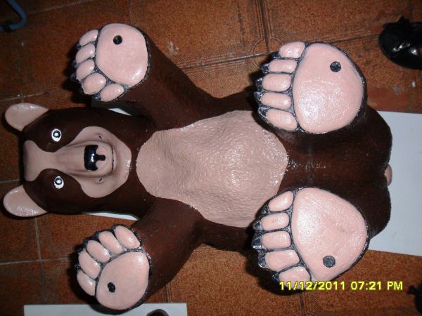 URSO MARROM MESA DE CENTRO